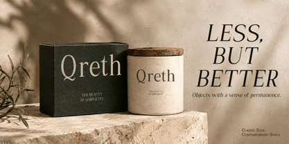 Qreth Font Poster 9