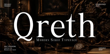 Qreth Font Poster 1