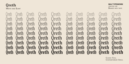 Qreth Font Poster 12