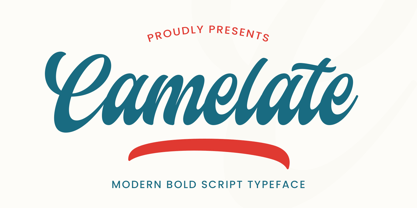Camelate Font Poster 1
