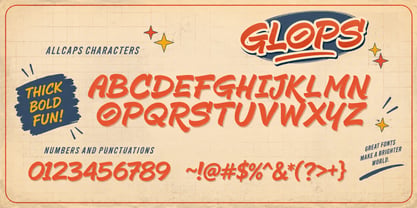 Glops Font Poster 5