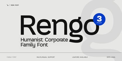 Rengo Font Poster 1