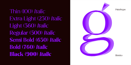 Bisteko Font Poster 8