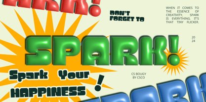 CS Bougy Font Poster 4