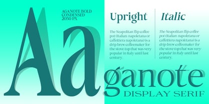 Aganote Typeface Font Poster 2