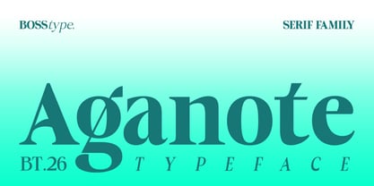 Aganote Typeface Font Poster 1