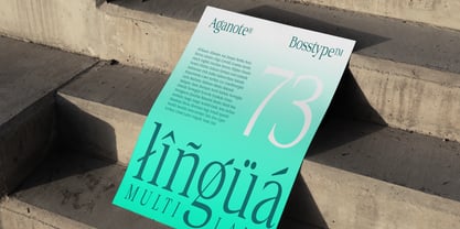 Aganote Typeface Font Poster 10