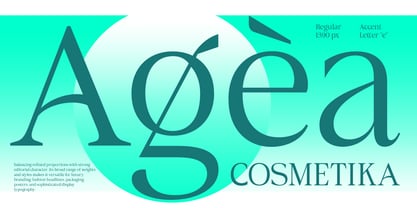 Aganote Typeface Font Poster 9