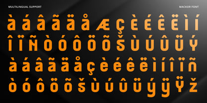 Mackor Font Poster 13
