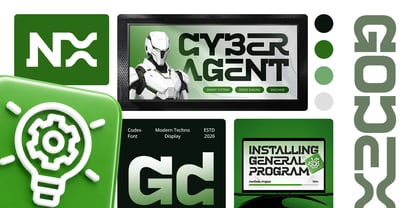 Godex Font Poster 2