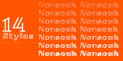 Nansouk Font Poster 2