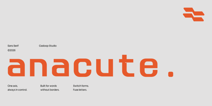 Anacute Font Poster 1