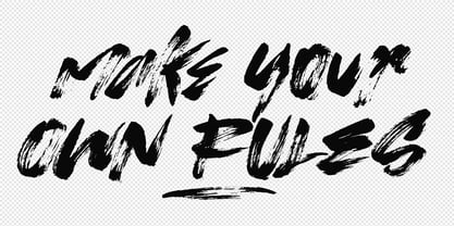 Hypebeast Brush Font Poster 2