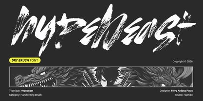 Hypebeast Brush Font Poster 1