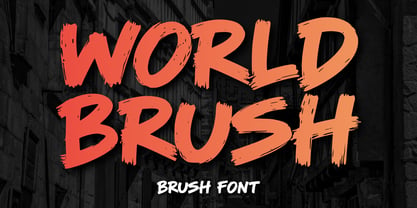 World Brush Font Poster 1