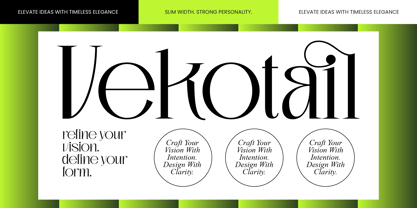 Vekotail Font Poster 1