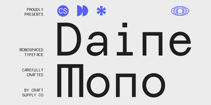 CS Daine Mono Font Poster 1