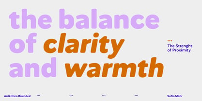 Autêntica Rounded Font Poster 10