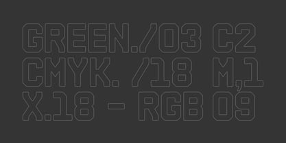 Nochimoto Technica M19 Font Poster 4