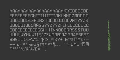 Nochimoto Technica M19 Font Poster 8