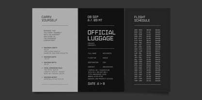 Nochimoto Technica M19 Font Poster 3