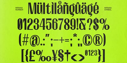 Wirana Font Poster 10