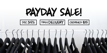 Straussy Package Font Poster 4