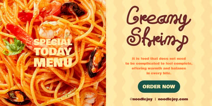 Twisted Noodle Font Poster 3