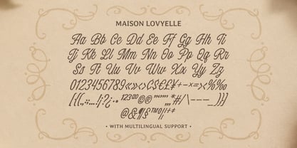 Maison Lovyelle Font Poster 4