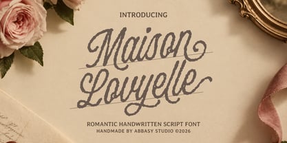 Maison Lovyelle Font Poster 1