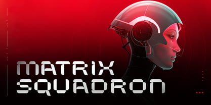 Matrix Squadron Font Poster 1