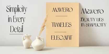 Mavero Font Poster 3