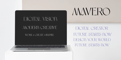 Mavero Font Poster 4