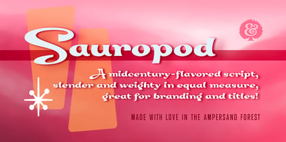 Sauropod Font Poster 1