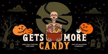 Halloween Darkness Font Poster 6