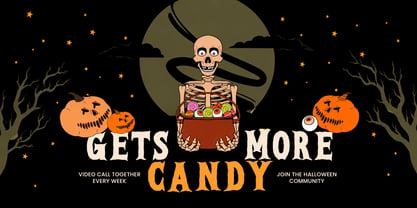 Halloween Darkness Font Poster 4