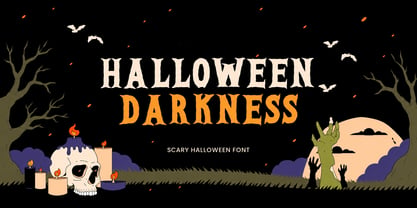 Halloween Darkness Font Poster 1