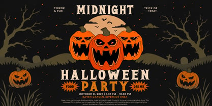 Halloween Darkness Font Poster 7