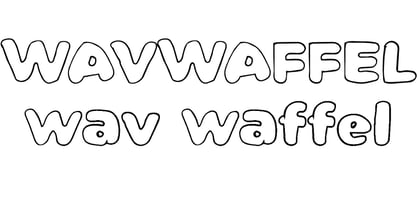Wavwaffel Font Poster 7