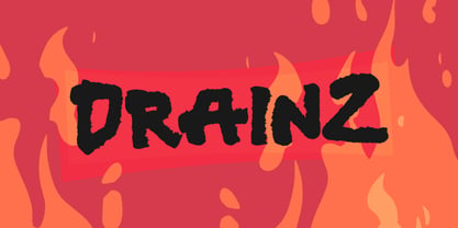 Drainz Font Poster 1