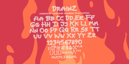 Drainz Font Poster 4