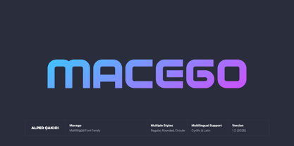 Macego Font Poster 1