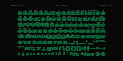 Morbig Font Poster 11