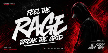 Black Crush Font Poster 2