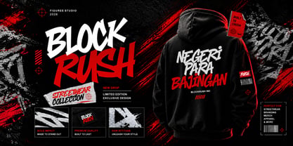 Black Crush Font Poster 6