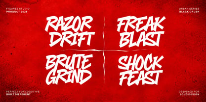 Black Crush Font Poster 3