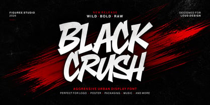 Black Crush Font Poster 1