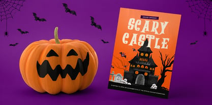 Spooky Monster Font Poster 5