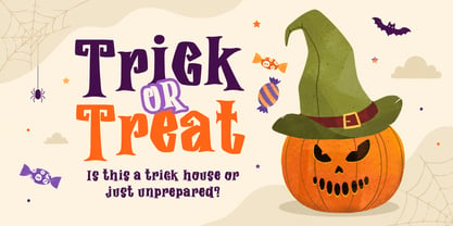 Spooky Monster Font Poster 4