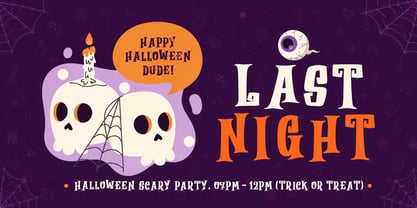 Spooky Monster Font Poster 2